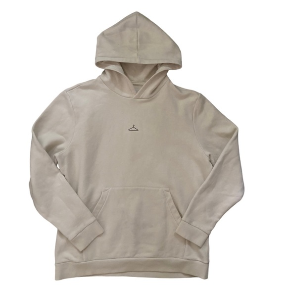 Holzweiler Hoodie Sweatshirt Jumper Hanger Logo Cream Long Sleeves Size XL - Picture 9 of 10